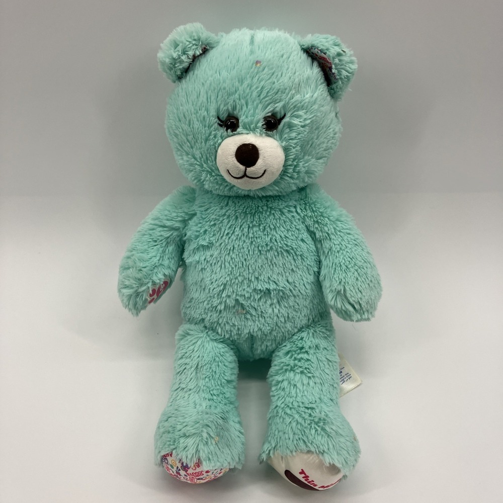 Build A Bear Girl Scouts Thin Mints Cookie Bear 16" Mint Green Plush 2019